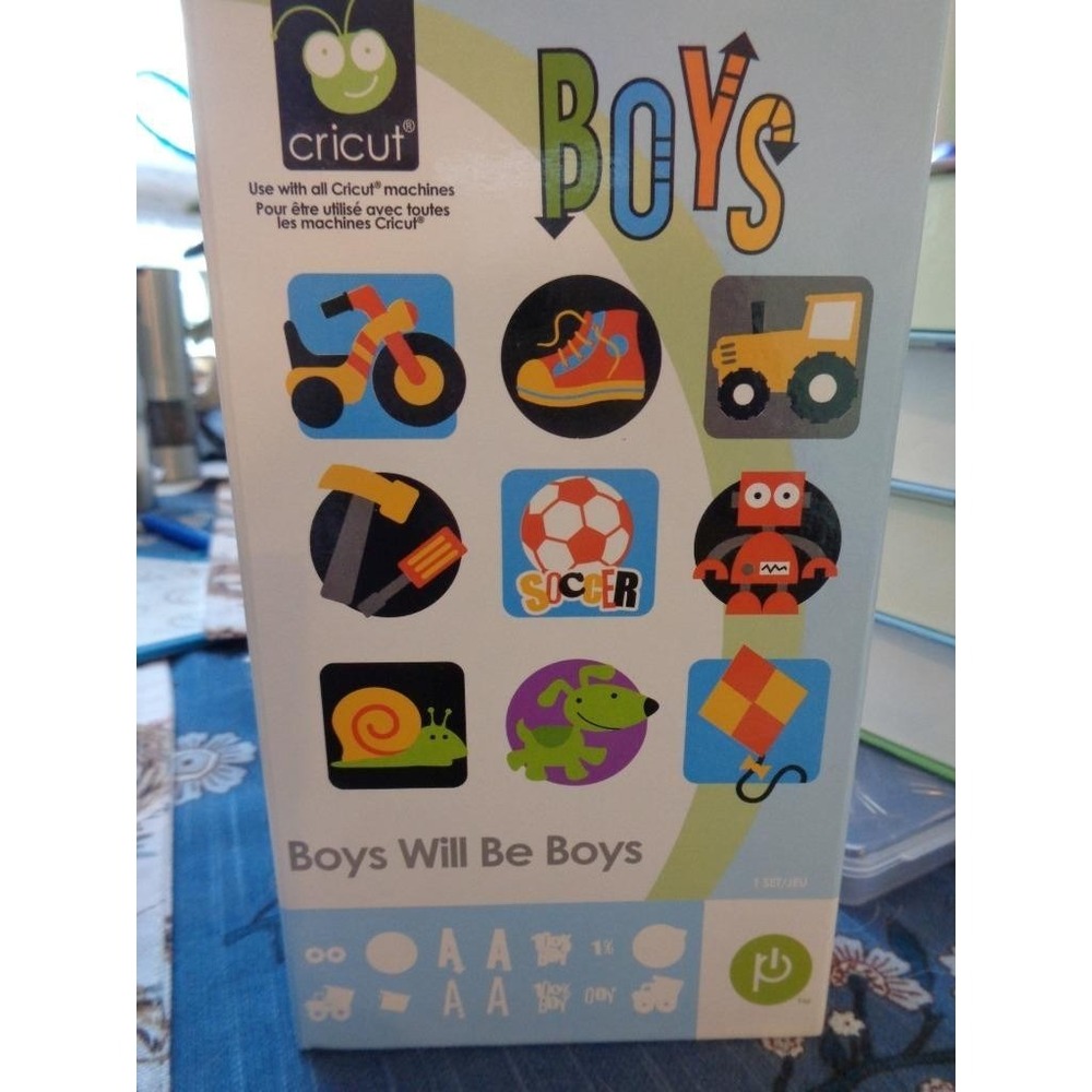 Cricut Die Cut Cartridge BOYS WILL BE BOYS Scrapbooking